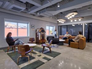 Common space at the Curb College of Entertainment and Music Business