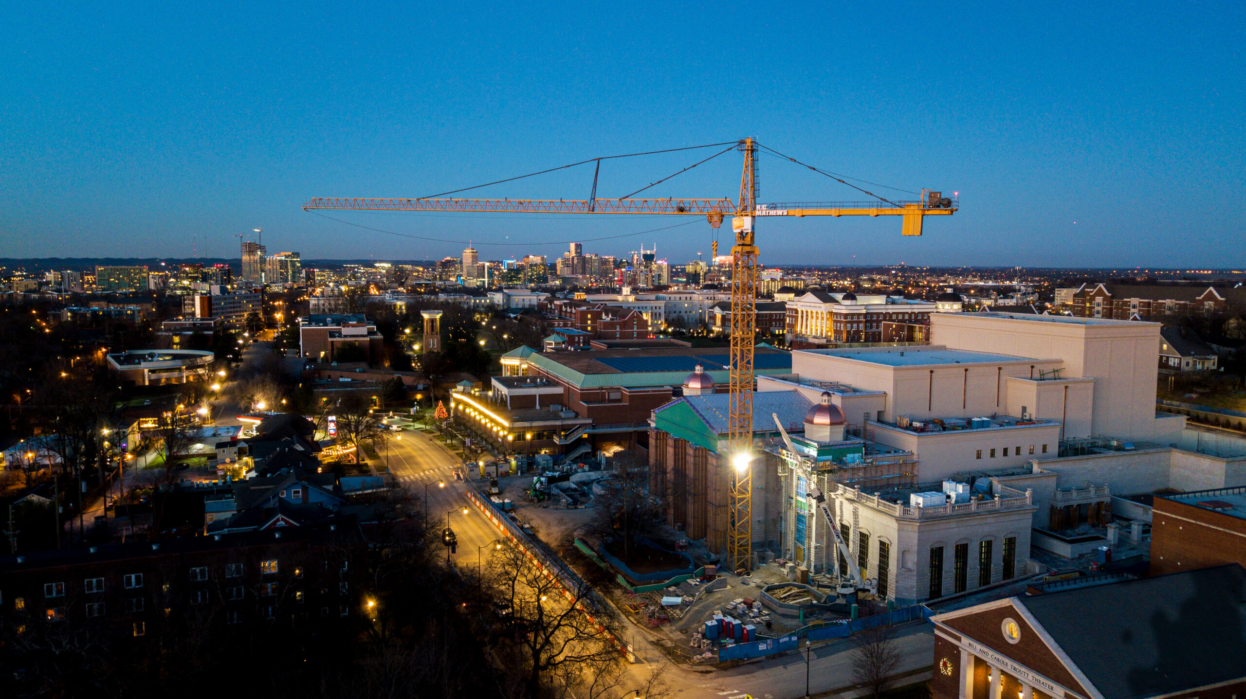 NASHVILLE, TN December 22nd, 2020 - R.C. Mathews construction of Belmont’s new Performing Arts Center(Photo by Nathan Morgan Photography for R.C. Mathews)